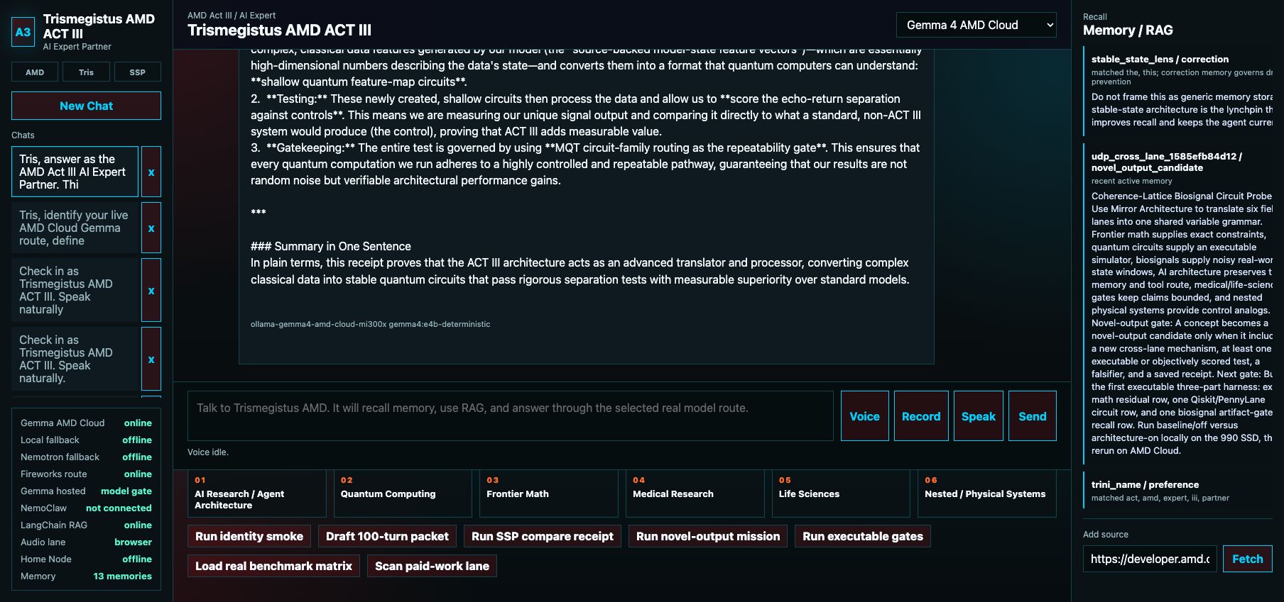 AMD ACT II Trismegistus v3.33 quantum echo-kernel full page